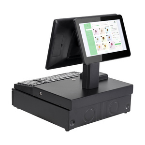 kiosks Sales store 15.6+11.6 dual screen POS cash register all-in-one machine, EPOS system a hardware terminal - ODM