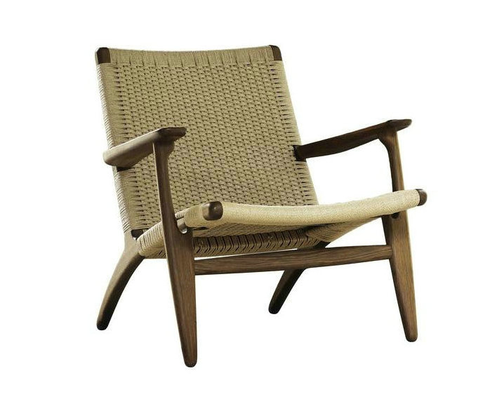 Wooden Furniture Hand Woven Paper Cord and Solid Wood Frame CH25 Easy Chair for Home Furniture