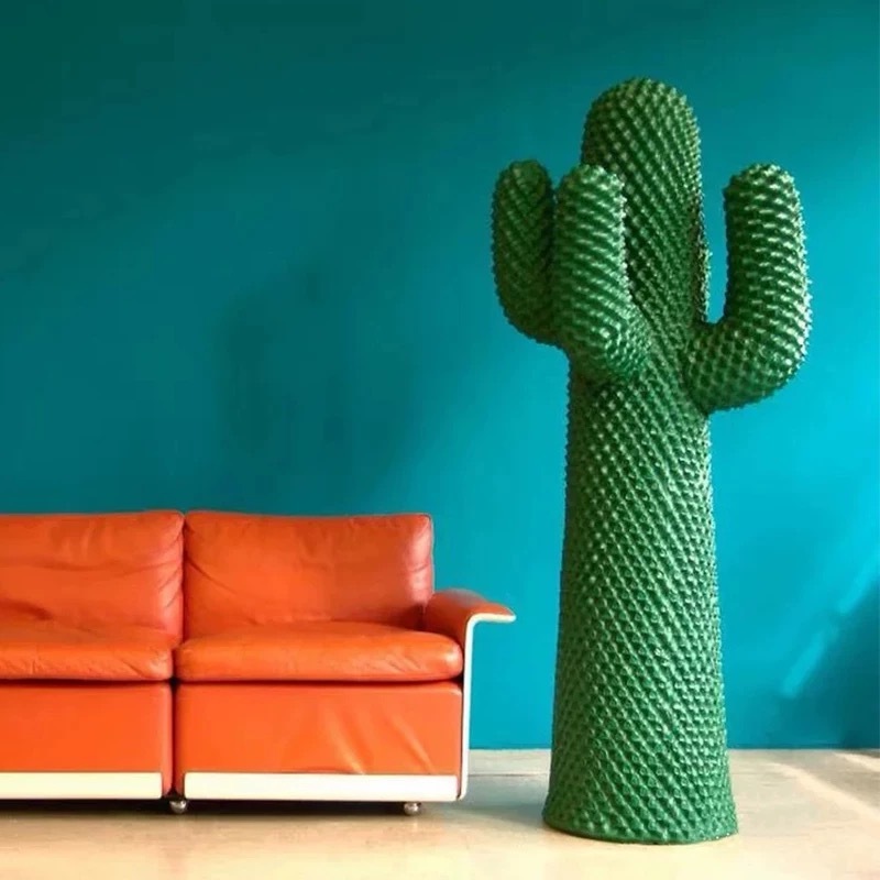 Custom Made Outdoor Design Italy fashion Shopping Mall Decoration Fiberglass Cactus Sculpture