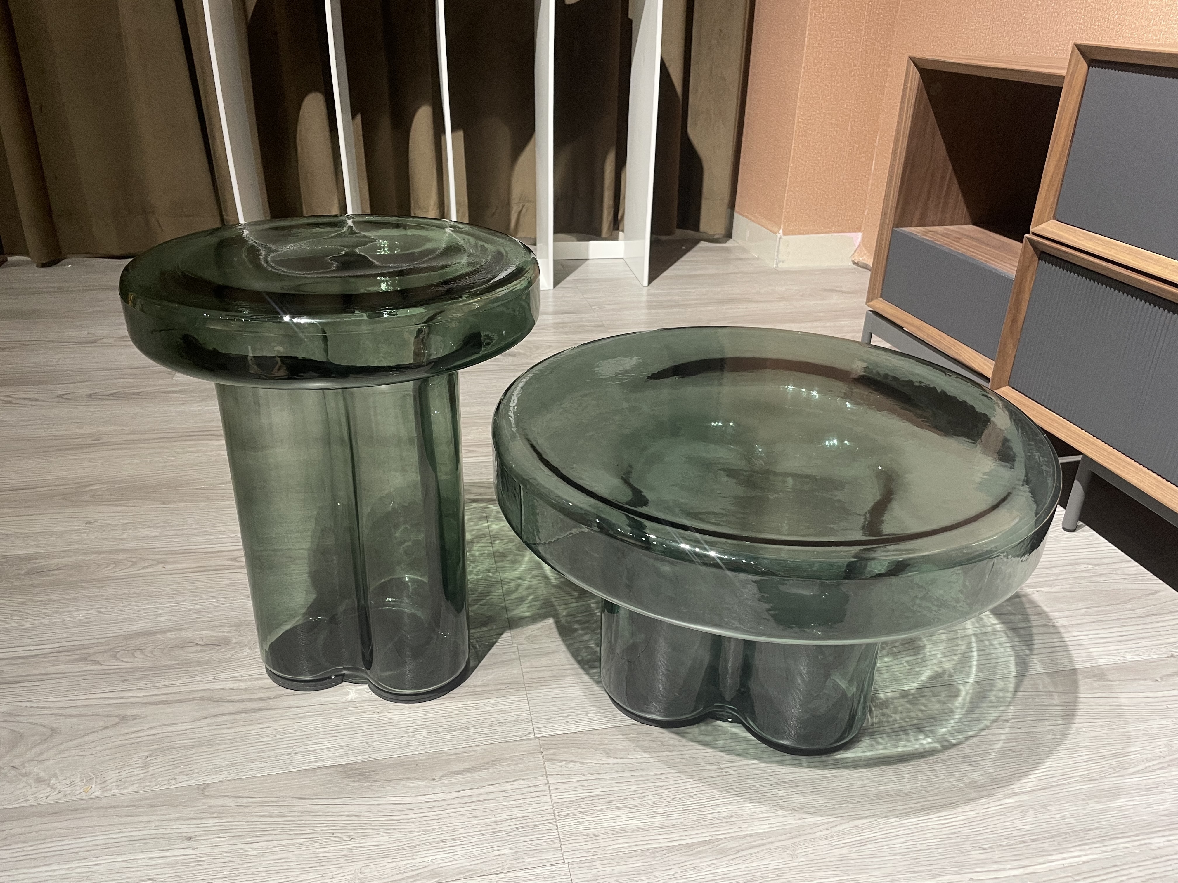 Living Room Furniture Sets glass Center Coffee Tables Modern Luxury Glass Coffee Table