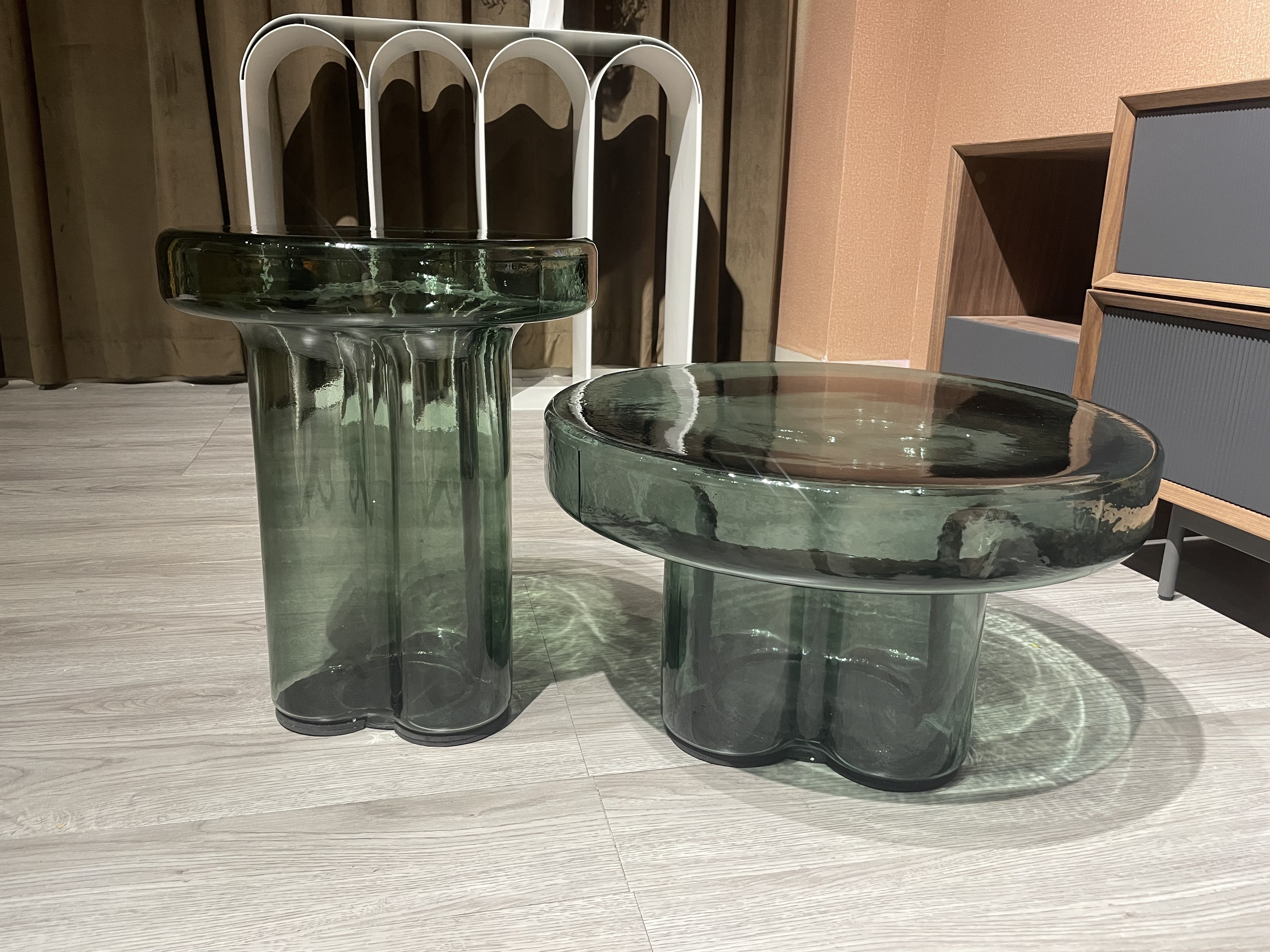 Living Room Furniture Sets glass Center Coffee Tables Modern Luxury Glass Coffee Table