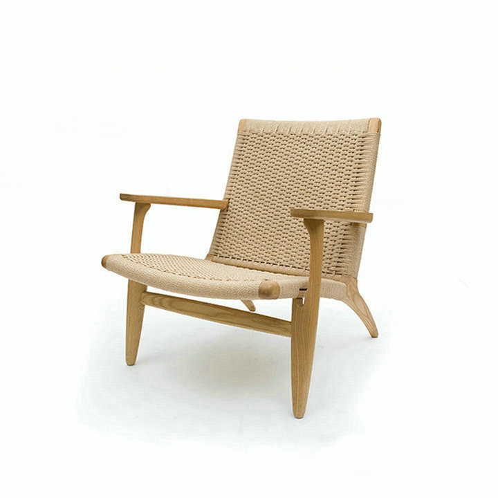 Wooden Furniture Hand Woven Paper Cord and Solid Wood Frame CH25 Easy Chair for Home Furniture