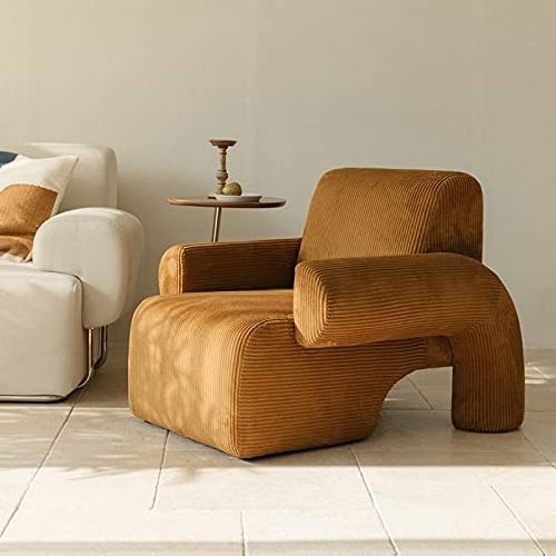 DISEN high quality luxury furniture wholesale white leather arm chair living room furniture lounge chair