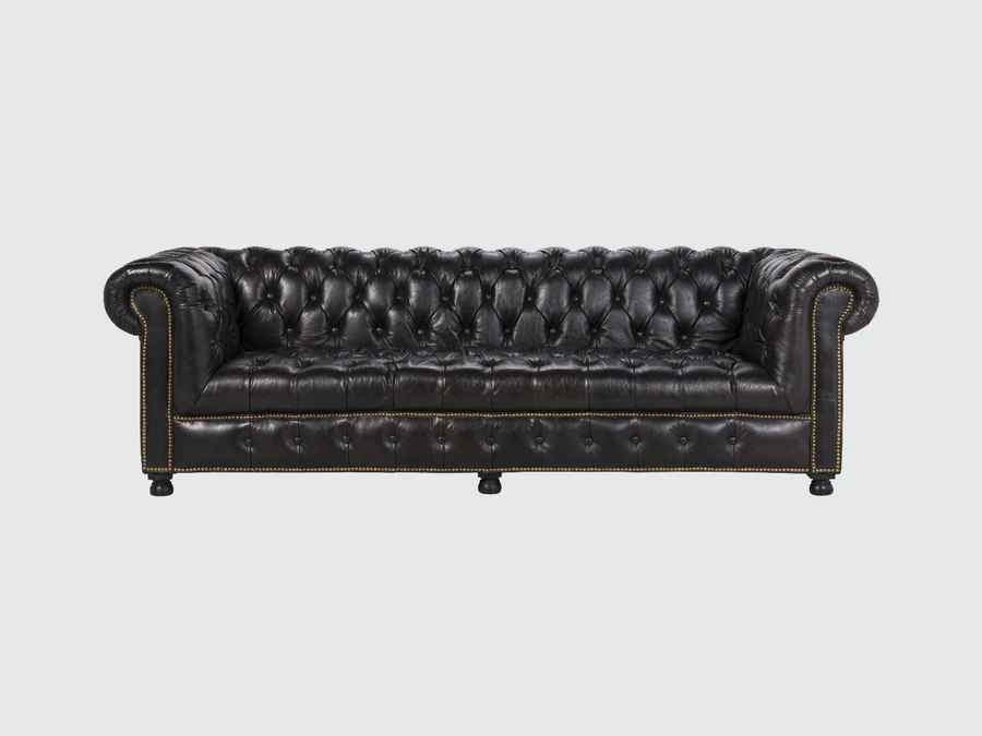 Modern Style Furniture Antique 3 Seater Upholstery Vintage Leather Living Room Sofa Chesterfield Leisure sofa