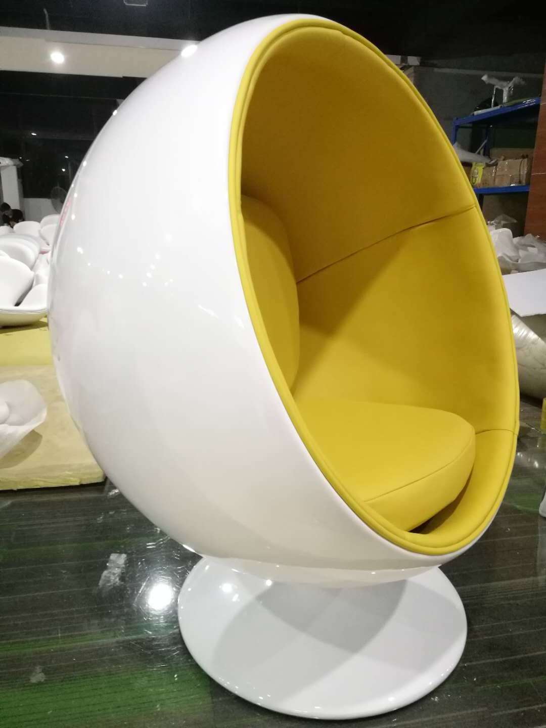 Modern Furniture Chair Lounge Living Room Home Furniture Swivel Shaped Round Egg-Shaped Chair Ball Chair