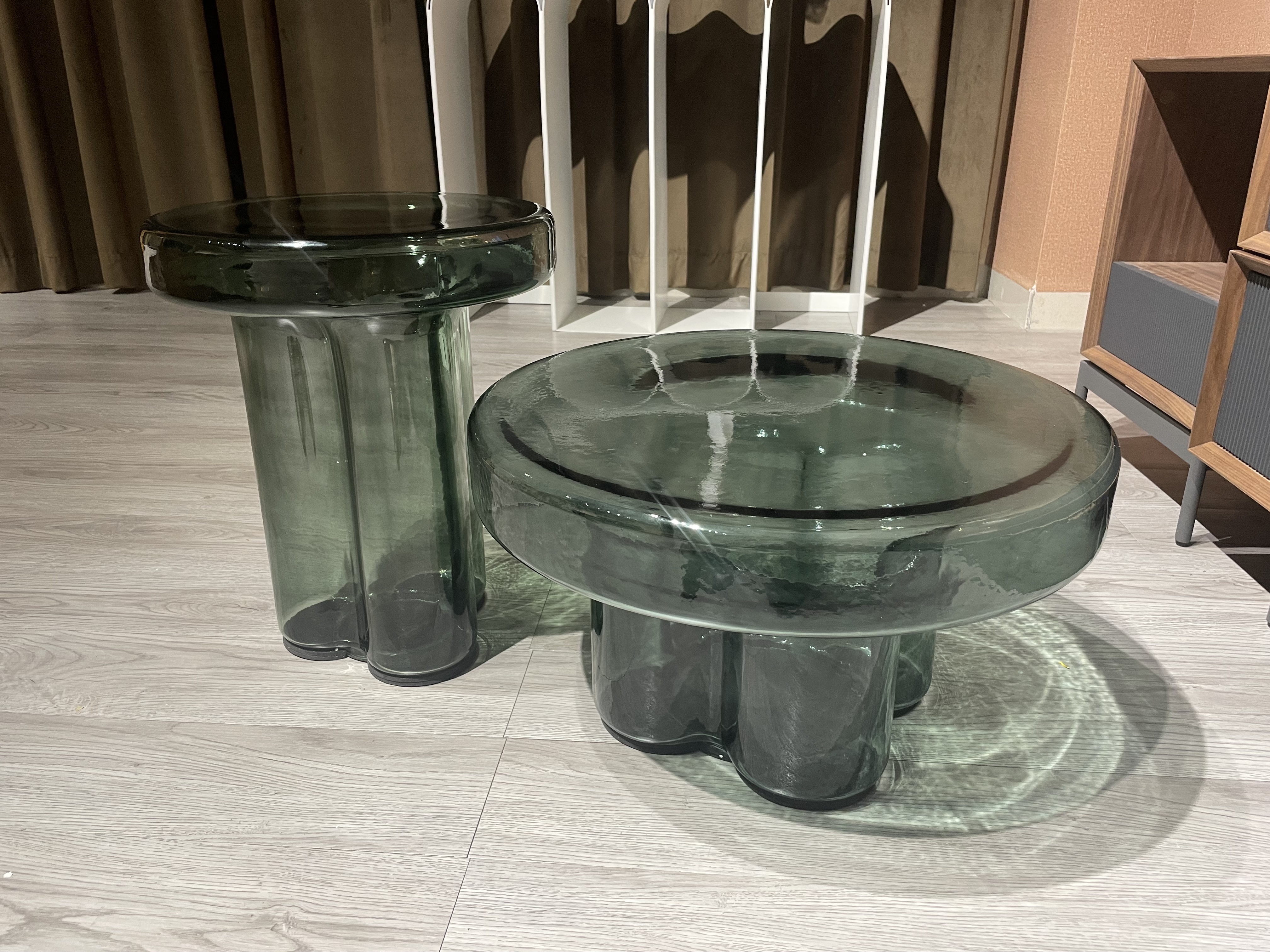 Living Room Furniture Sets glass Center Coffee Tables Modern Luxury Glass Coffee Table