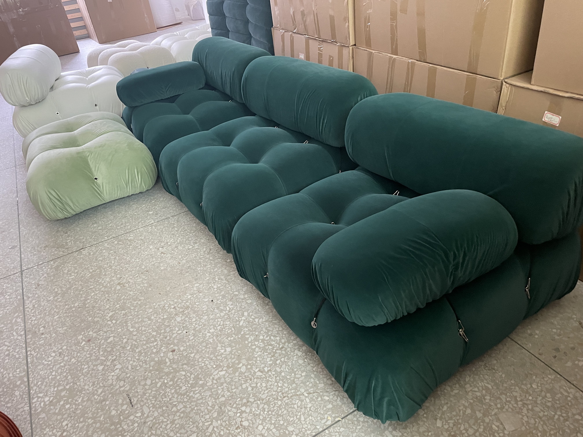 Mid century classical velvet sofa design furniture sectional sofa for living room mario leisure combination sofa