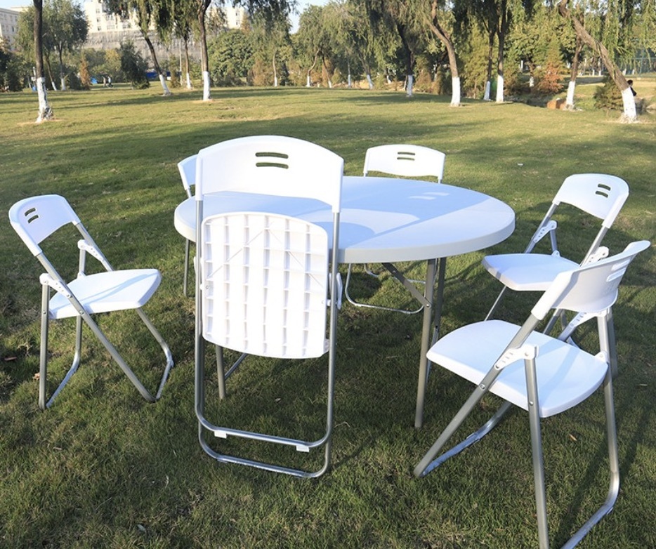 Contemporary White Folding stackable Chairs Design Restaurant Plastic Chairs PP Plastic Dining Chair for Modern Event Seating