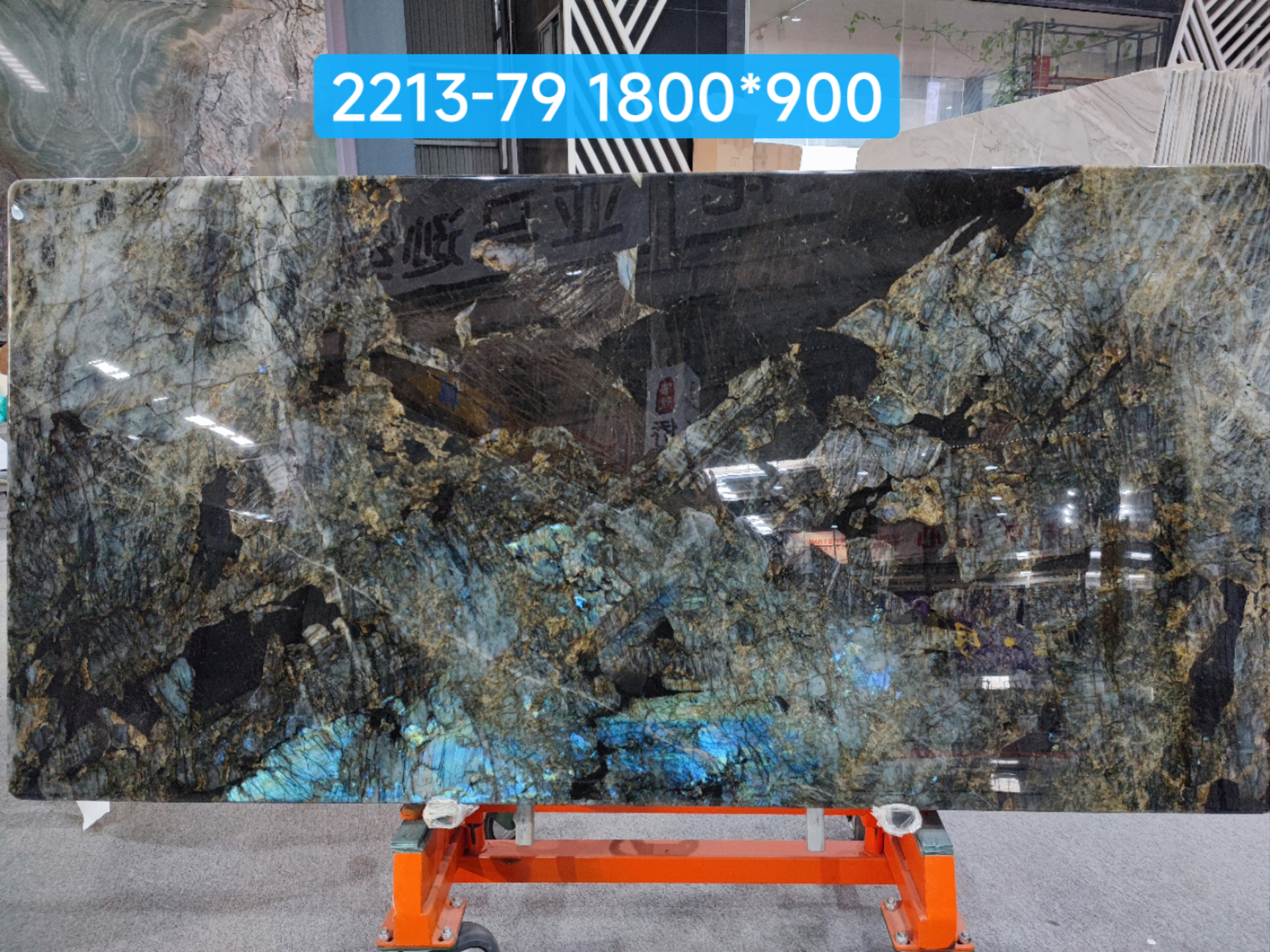 Natural Blue Peacock Marble Slab Cut to Size 18mm Thickness Genuine Blue Jade Luxury Dining Table Top High Class Walling Tile