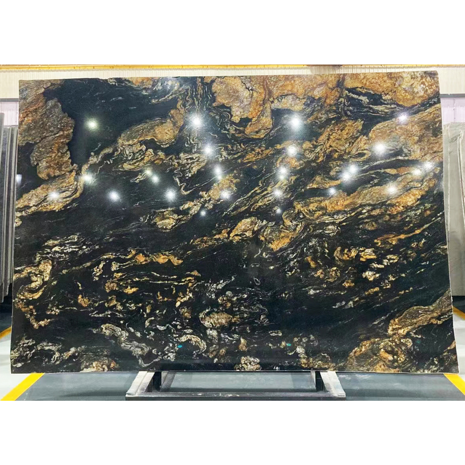 Magma Gold Granite Furniture Countertop Table Top Black Taurus Marble Black Fusion Kitchen Cabinet Counter 20mm Titanium Worktop