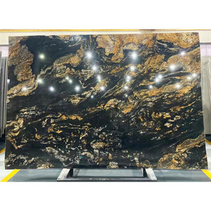 Magma Gold Granite Furniture Countertop Table Top Black Taurus Marble Black Fusion Kitchen Cabinet Counter 20mm Titanium Worktop