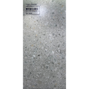 12mm Thickness 126 Inch Terrazzo Sintered Stone Panel 3.2 Meter Matte Large Format One Piece To Ceiling Walling Porcelain Tile