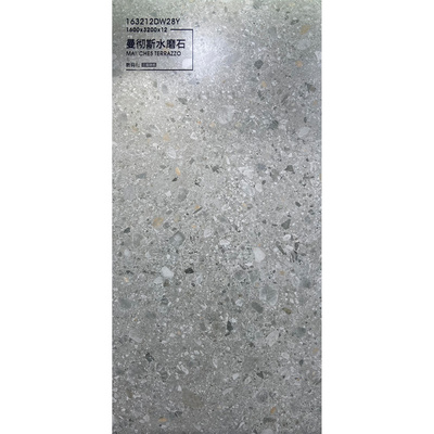 12mm Thickness 126 Inch Terrazzo Sintered Stone Panel 3.2 Meter Matte Large Format One Piece To Ceiling Walling Porcelain Tile