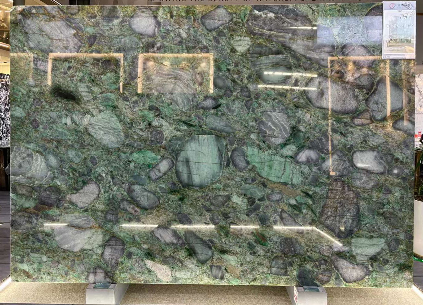 Green Emerald Real Marble Stone Granite Building Material Background Decoration Tile Dark Green 2cm Marble Table Top Countertop