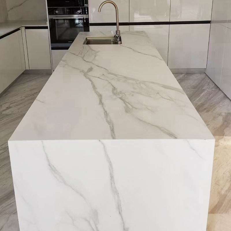 White quartzite slab countertop  artificial quartz stone for kitchen Counter Tops Quartz Stone Slabs