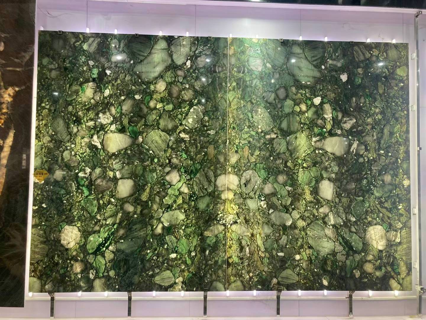 Green Emerald Natural Marble Stone Palladium Smeraldo Granite Building Material Decoration Stone Dark Green 2cm Table Marble Top