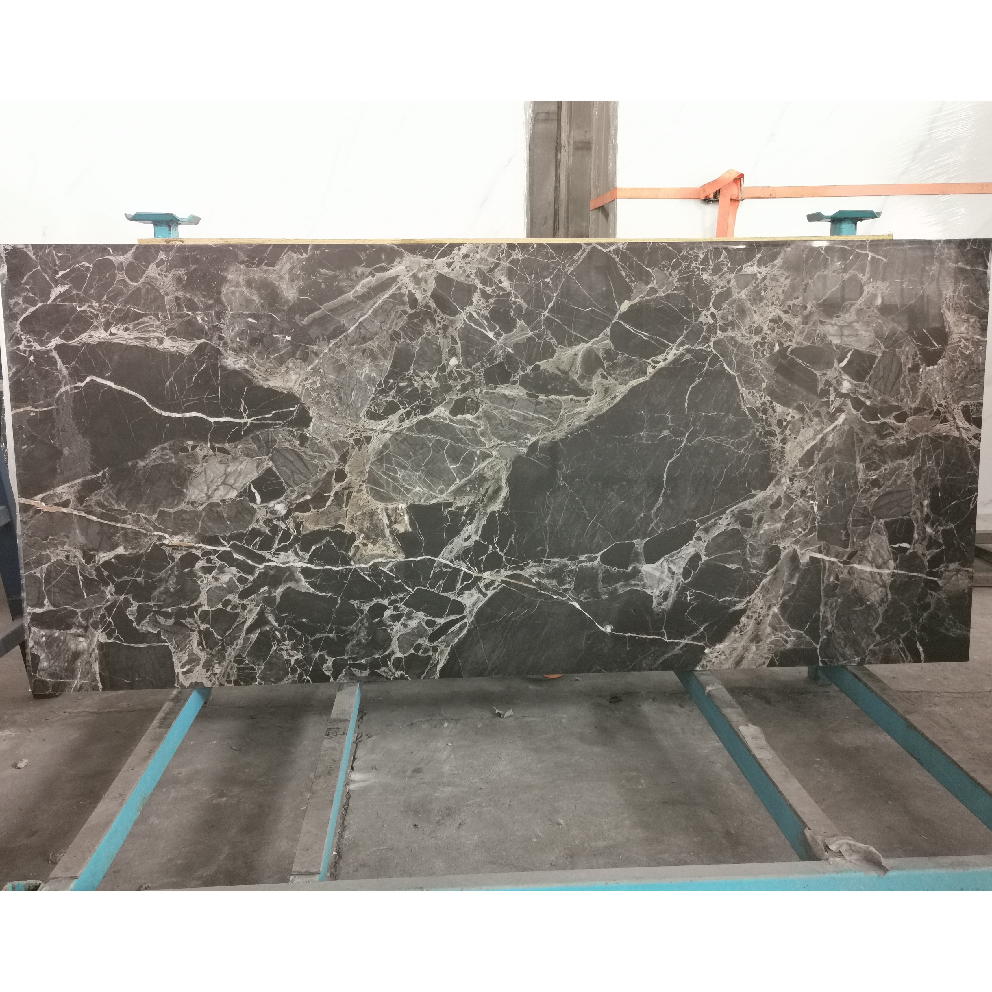 Sodalite Blue Faux Marble Stone Sintered Stone Slab Interior Wall Floor Tile Big Engineered Slab Countertop Slab