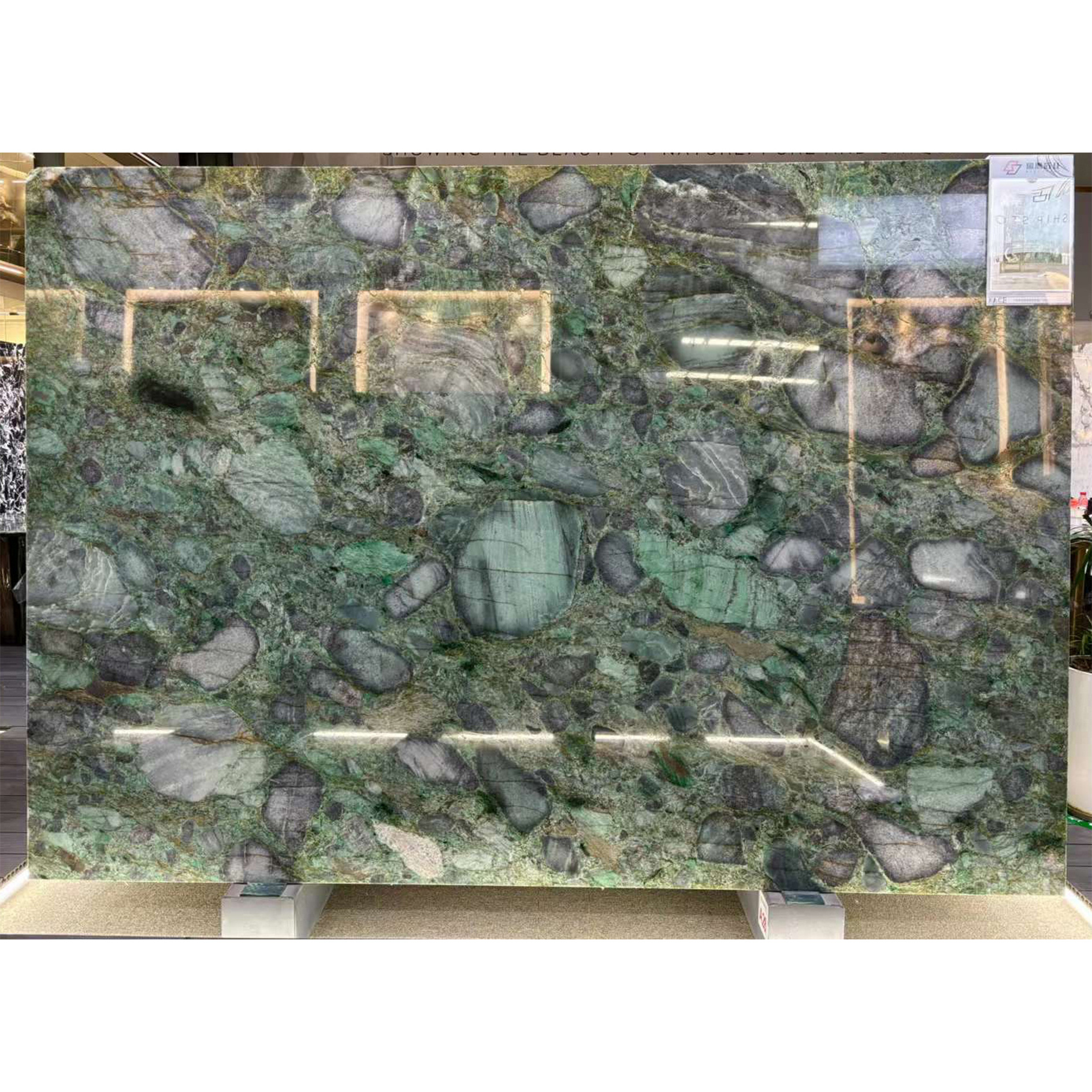 Green Emerald Real Marble Stone Granite Building Material Background Decoration Tile Dark Green 2cm Marble Table Top Countertop