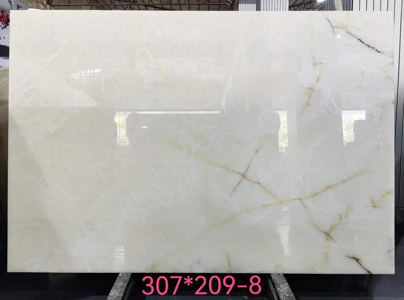 18mm Snow White Onyx Stone Marble Background Backlit Feature Wall Kitchen Counter Bathroom Vanity Top Dining Table Marble Top