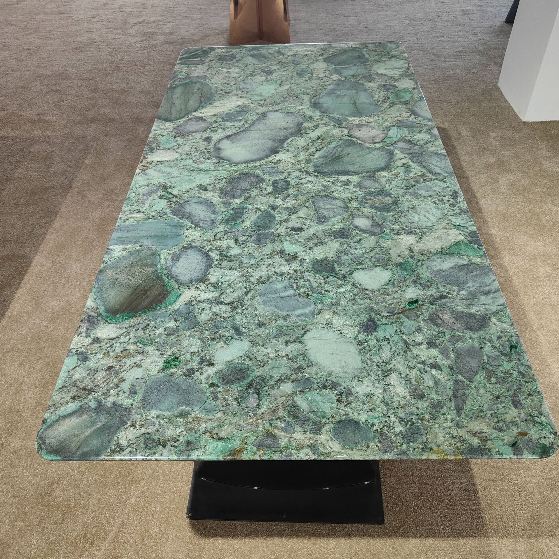 Verde Marinace Granite Green Marble Dining Table Luxury Bookmatched Background Wall Decoration 2cm Kitchen Countertop Marble Top