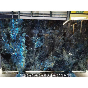 Natural Blue Peacock Marble Slab Cut to Size 18mm Thickness Genuine Blue Jade Luxury Dining Table Top High Class Walling Tile