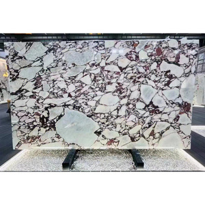 Calacatta Viola Purple Marble Dining Table Feature Wall Decoration Slab Villa  Hotel Villa Lobby Hall Staircase Step Windowsill