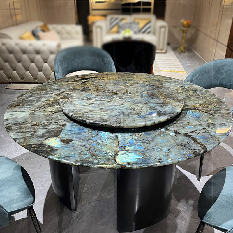 Backlit Blue Jade Natural Marble 18mm Real Peacock Blue Luxury Stone High End Furniture Top Material Hotel Lobby Decoration Tile