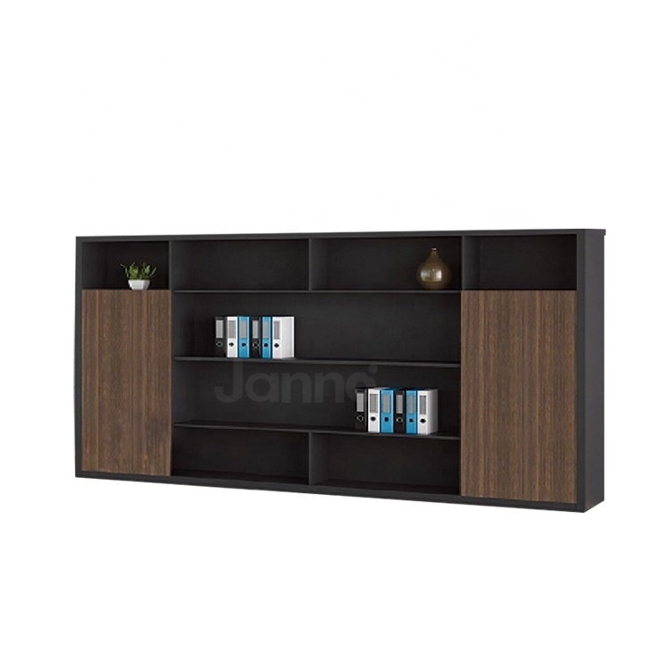 modern CEO office room decorations 4 drawer storage bookshelf wooden vertical filing cabinet