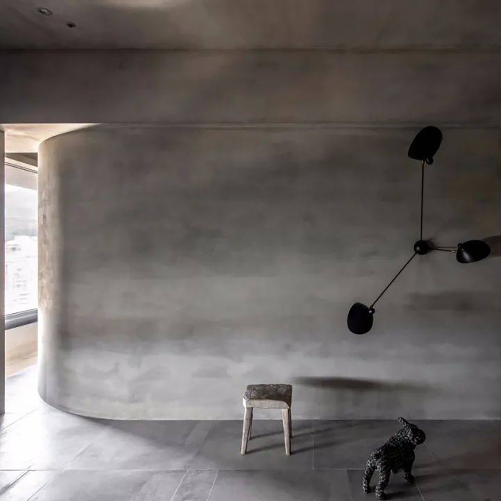 High Adhesion Flexibility Cement-based Micro Cement Black and White Venetian Plaster