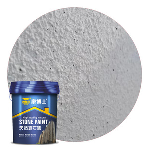 Natural real stone paint waterproof sunscreen exterior wall paint sand blast marble texture lacquer rock flake paint