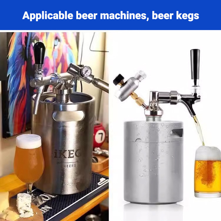 High Quality Carbon Steel Threaded Neck Beer machine Co2 Gas Added 16g Co2 cylinder