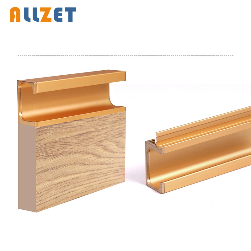 Allzet Wardrobe concealed Kitchen Cabinets Furniture Pull Length Handle Hidden Recess