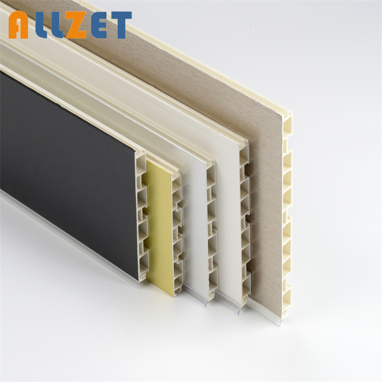 PVC Skirting Board 8cm/10cm/12cm/15cm Aluminum plastic skirting Profiles Baseboard Kitchen With Toe Kick