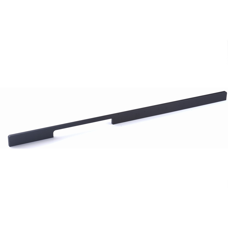 Furniture Hardware Kitchen Black Aluminum Modern Cabinet aluminum pull handles