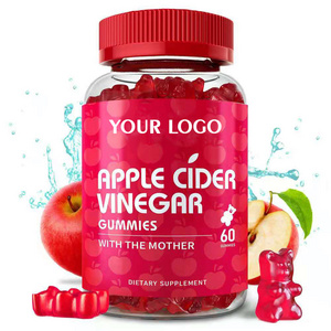 Private Label Multivitamin Gummies Vegan Organic Zero Sugar Weight Loss Supplement Apple Cider Vinegar Gummies For Immune System