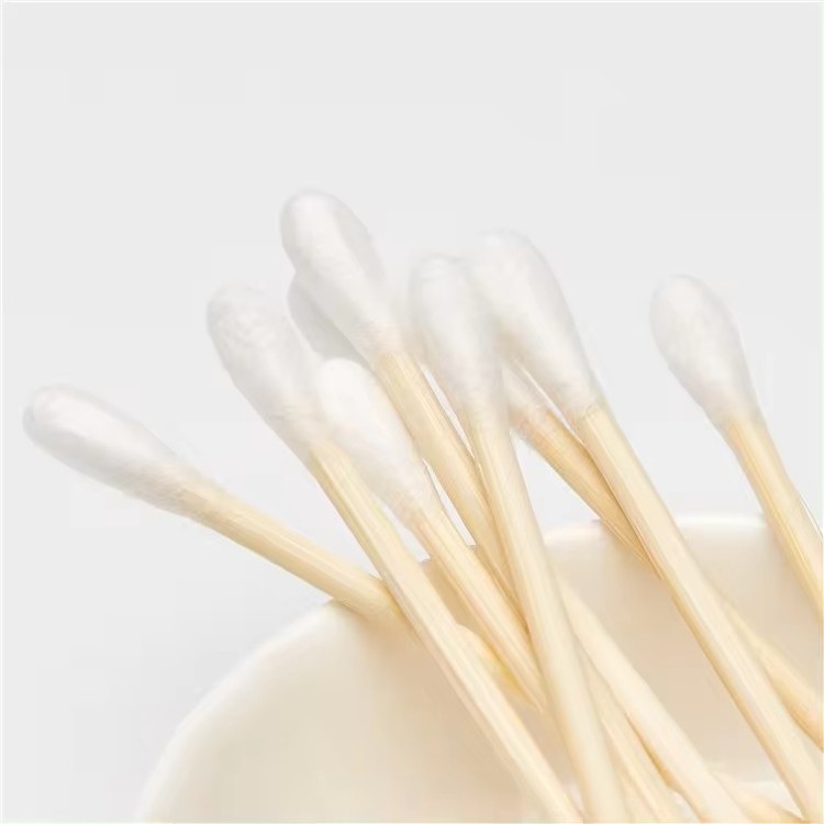 Factory directly wholesale high quality natural cotton swabs environmentally friendly bamboo cotton buds for daily used tools