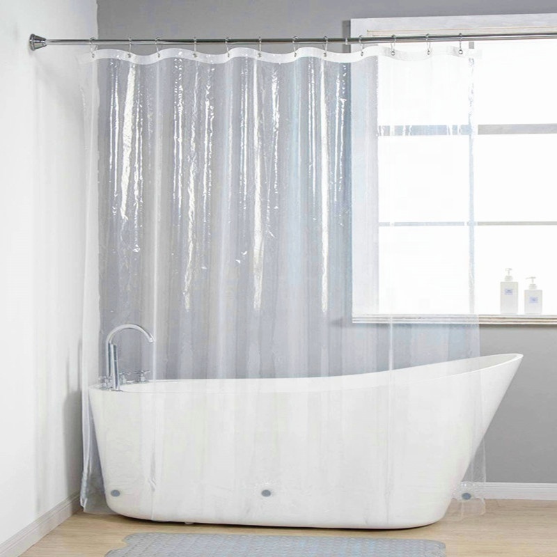 PEVA 8G Bathroom Clear Shower Curtain Liner