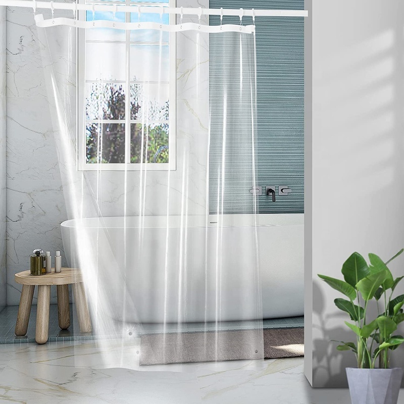 PEVA 8G Bathroom Clear Shower Curtain Liner