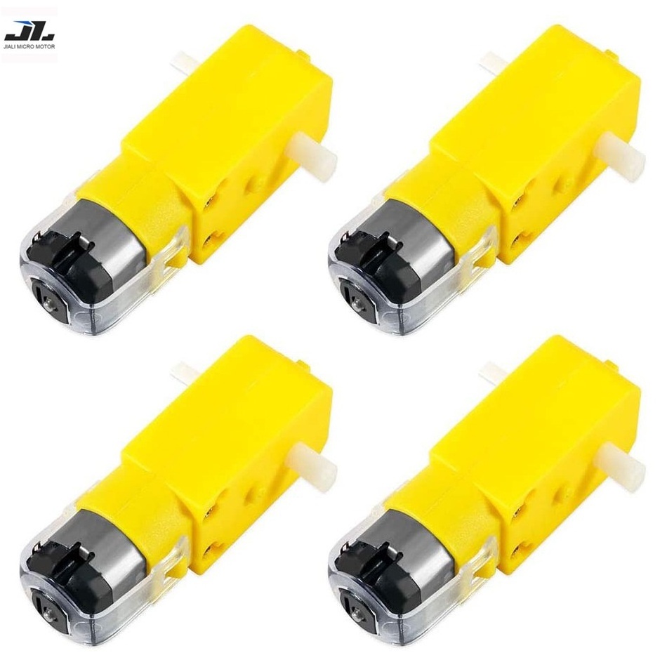 JL-TT-130 Motor  Antrader Gear Motor Dual Shaft 3-6V TT Motor for Smart Car Robot Pack