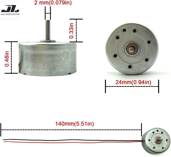 JL-RF300 Mini Electric Motor DC 3V 2000rpm 3000rpm DIY Toy Wind Turbine Solar Generator Small Brush Motors Permanent Magnet