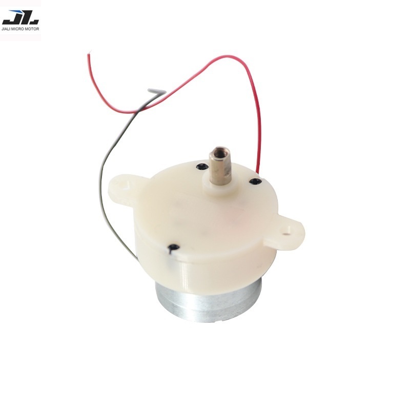 JL-W-RF300 12V DC Motor Rotating Desk Lamp Brush Commutation Gear Motor with Permanent Magnet Plastic Metal Material for Fan Use