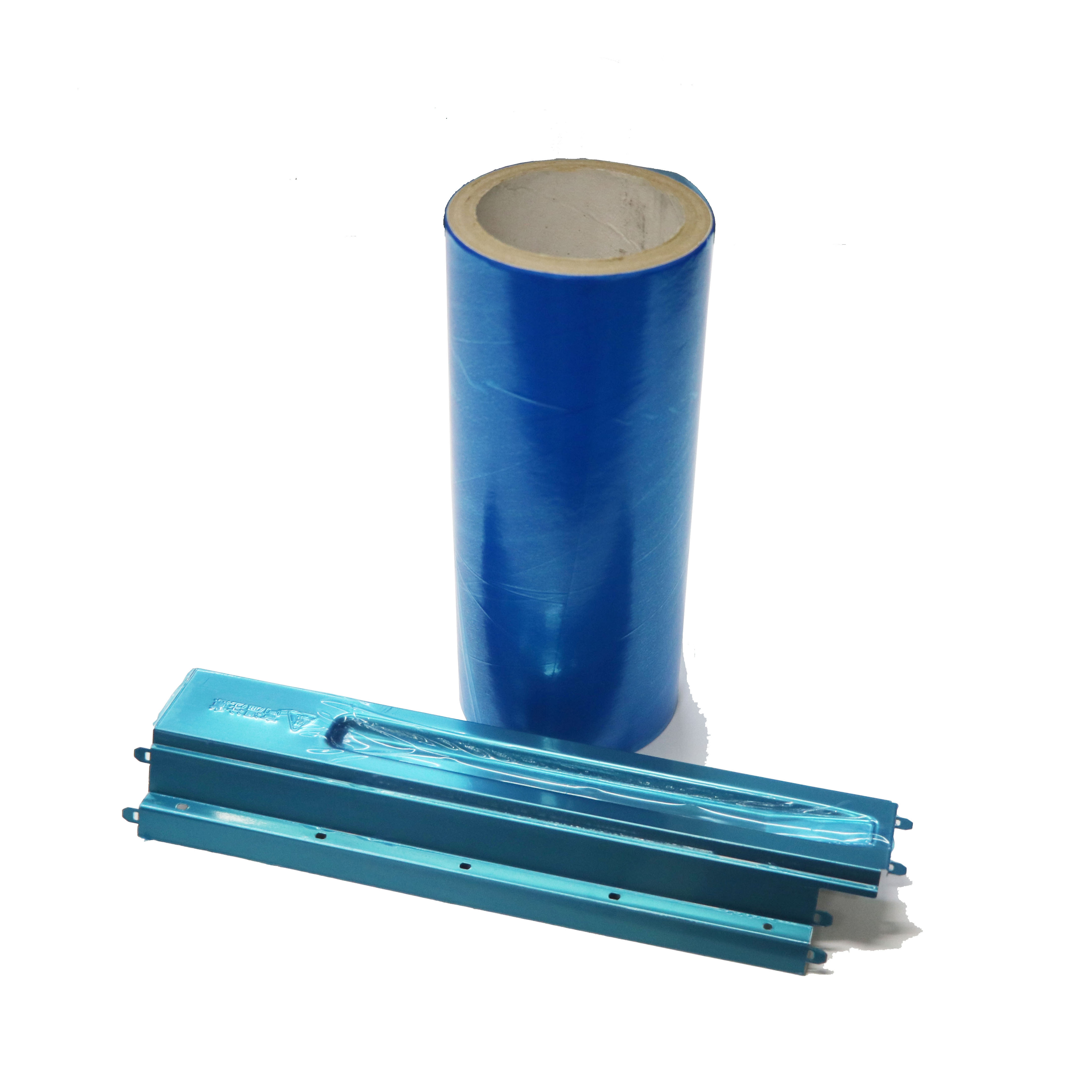 Wholesale Hot Sale No Residue Hard Surface 50 mic self-adhesive polyethylene pe blue protective film for stainless steel plate