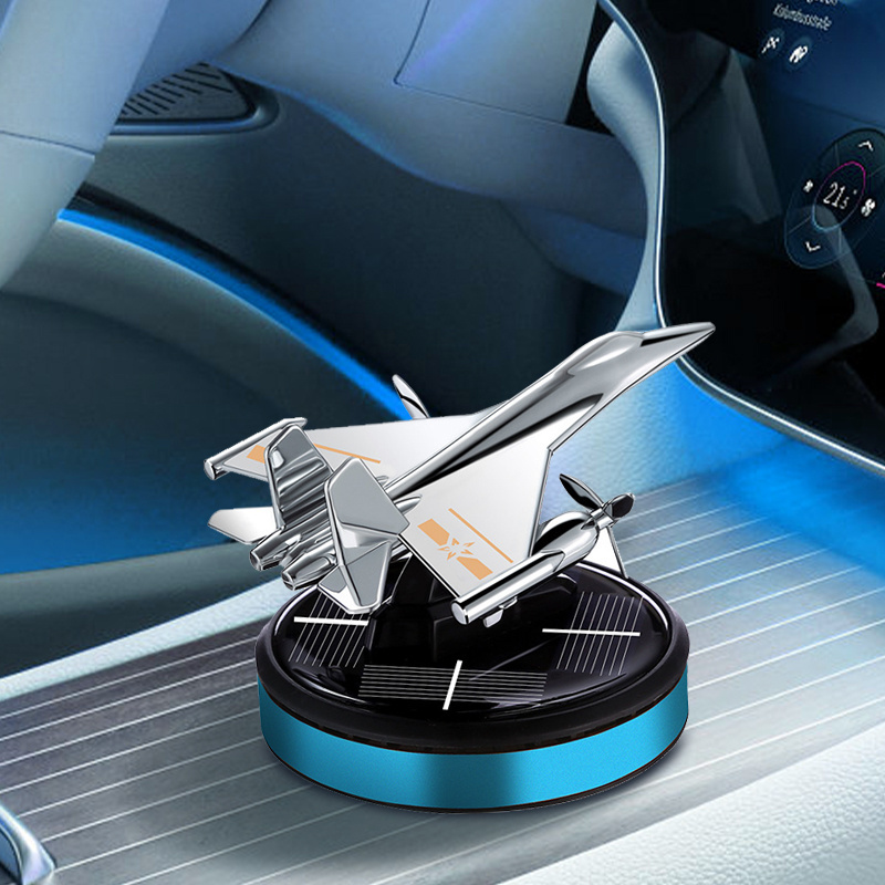 Solar car perfume high-grade intelligent car aromatherapy deodorant piece men's aircraft rotating solar air freshener