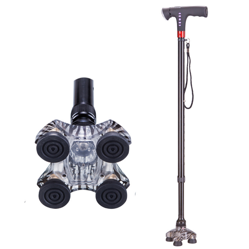 Jianlian Electric Telescopic Walking Stick Old Man Smart Elderly Walking Sticks with radio