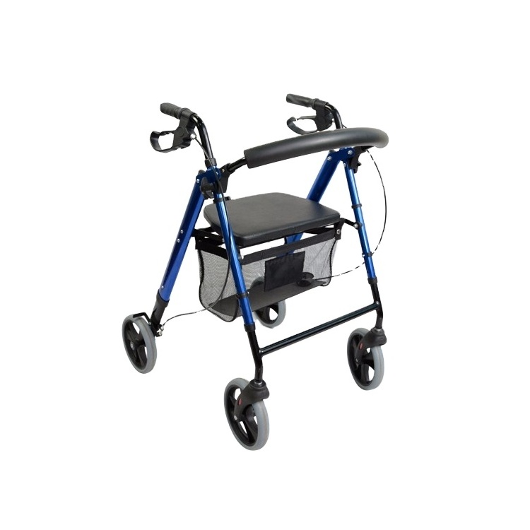 Health Rollator Rolling Medical Walker with Storage and Soft Seat JL964LH