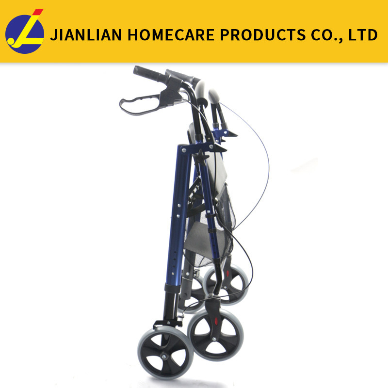 rollator walker folding for toddlers  Elderly folding 4 wheel adult walker rollator with seat JL9188