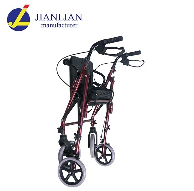 Health Rollator Rolling Medical Walker with Storage and Soft Seat JL964LH