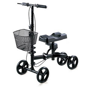 Steel Knee Foldable Walker Scooter Front Wheel Walker With Seat