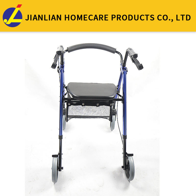 rollator walker folding for toddlers  Elderly folding 4 wheel adult walker rollator with seat JL9188