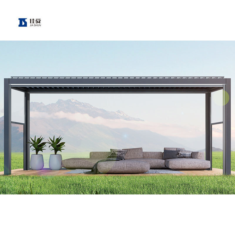 Windproof Outdoor Pergola Aluminum Opening Pergola Aluminum Electric Pergola Branded Gazebo For Sale